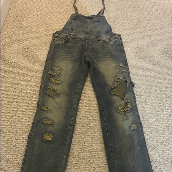 Denim overalls embellish NYC